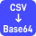 CSV to Base64